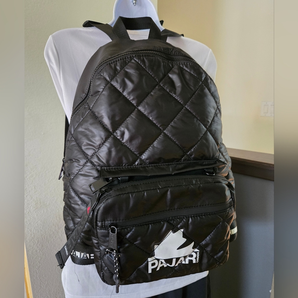 Pajar Quilted Black Backpack